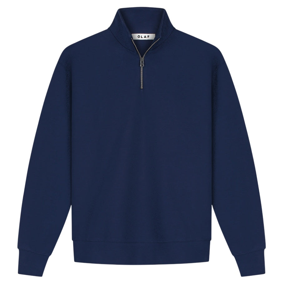 Olaf Essential Half Zip Sweater Navy
