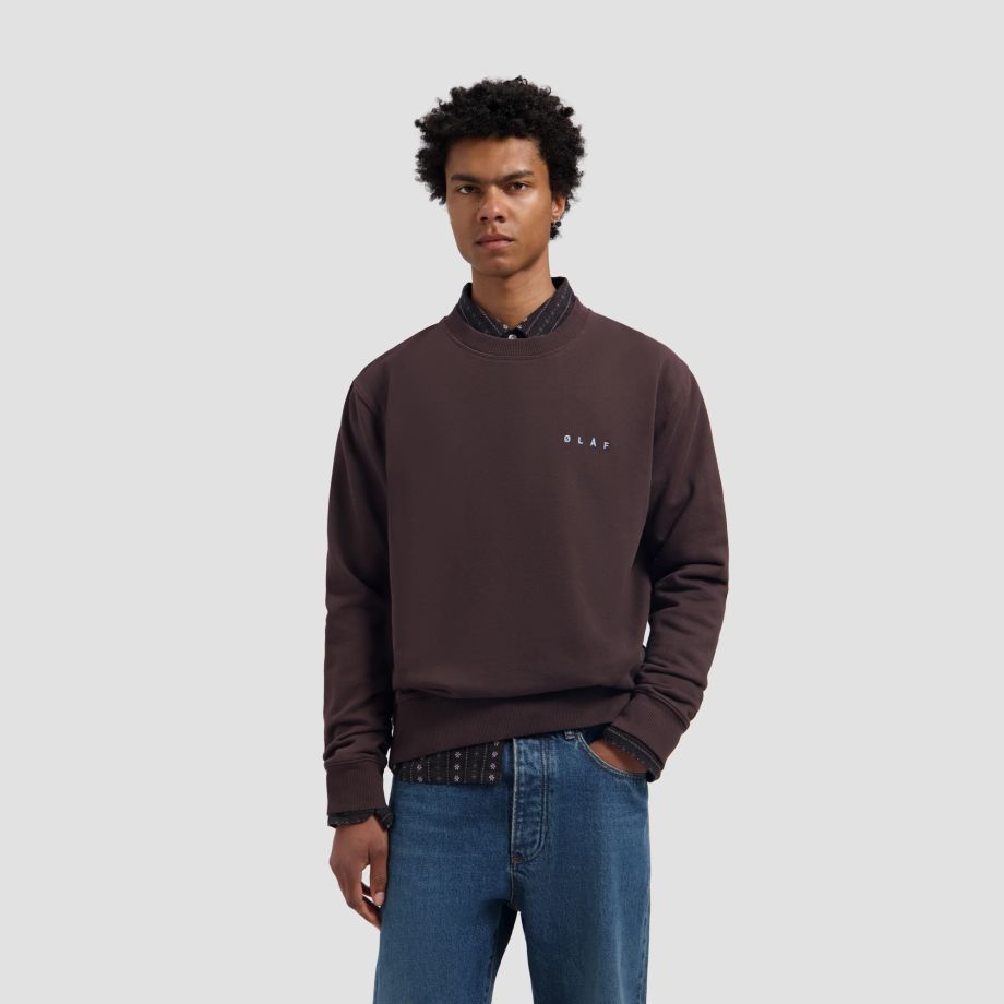 Olaf Lasso Face Sweater Bruin