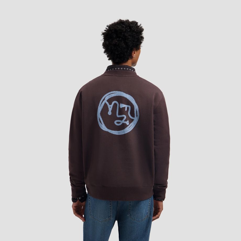 Olaf Lasso Face Sweater Bruin