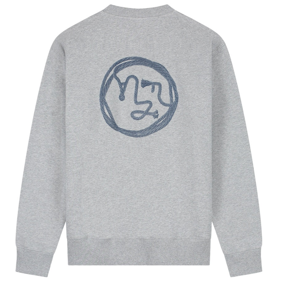 Olaf Lasso Face Sweater Grijs