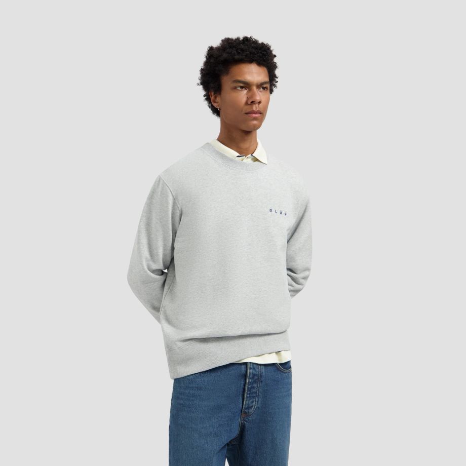 Olaf Lasso Face Sweater Grijs
