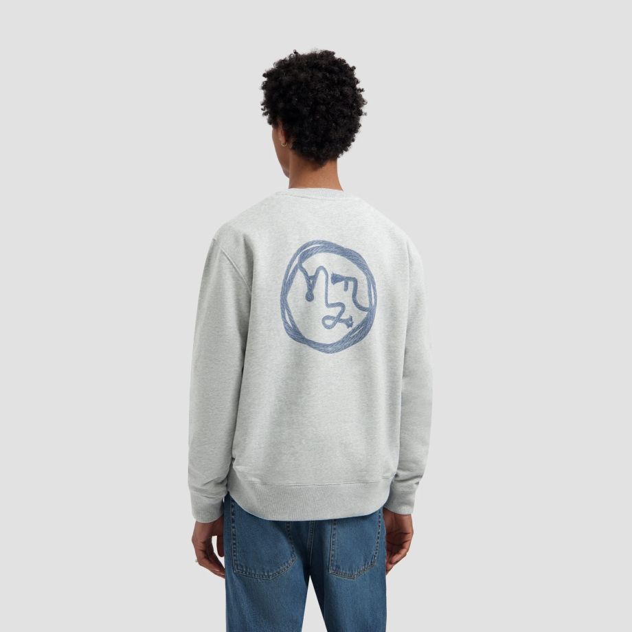 Olaf Lasso Face Sweater Grijs