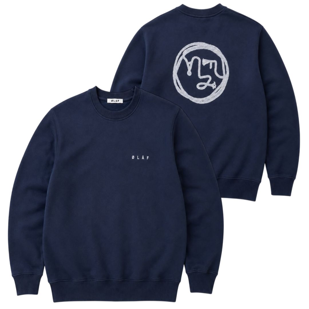 Olaf Lasso Face Sweater Navy