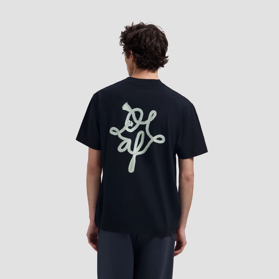 Olaf Lasso Monogram T-shirt Zwart