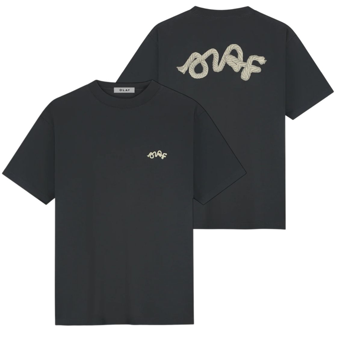 Olaf Lasso Signature T-shirt Antraciet