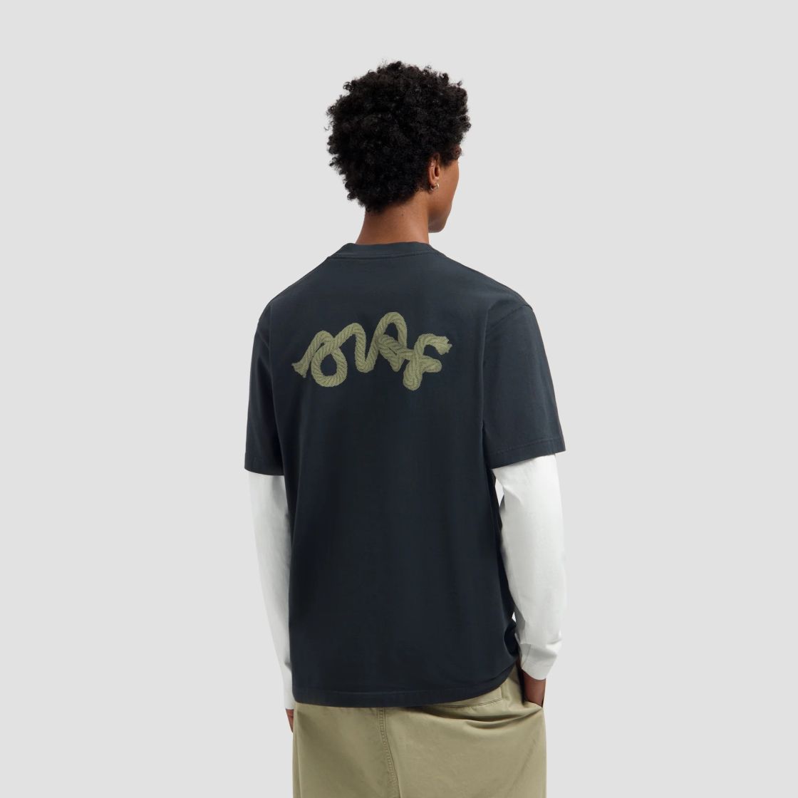 Olaf Lasso Signature T-shirt Antraciet