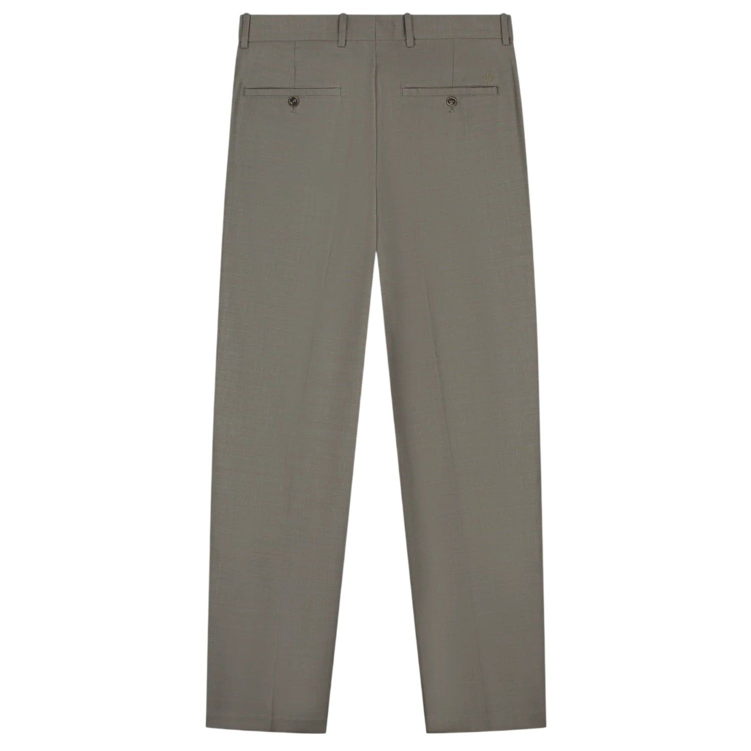 Olaf Regular Wool Pleated Chino Bruin
