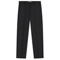 Olaf Regular Wool Pleated Broek Zwart