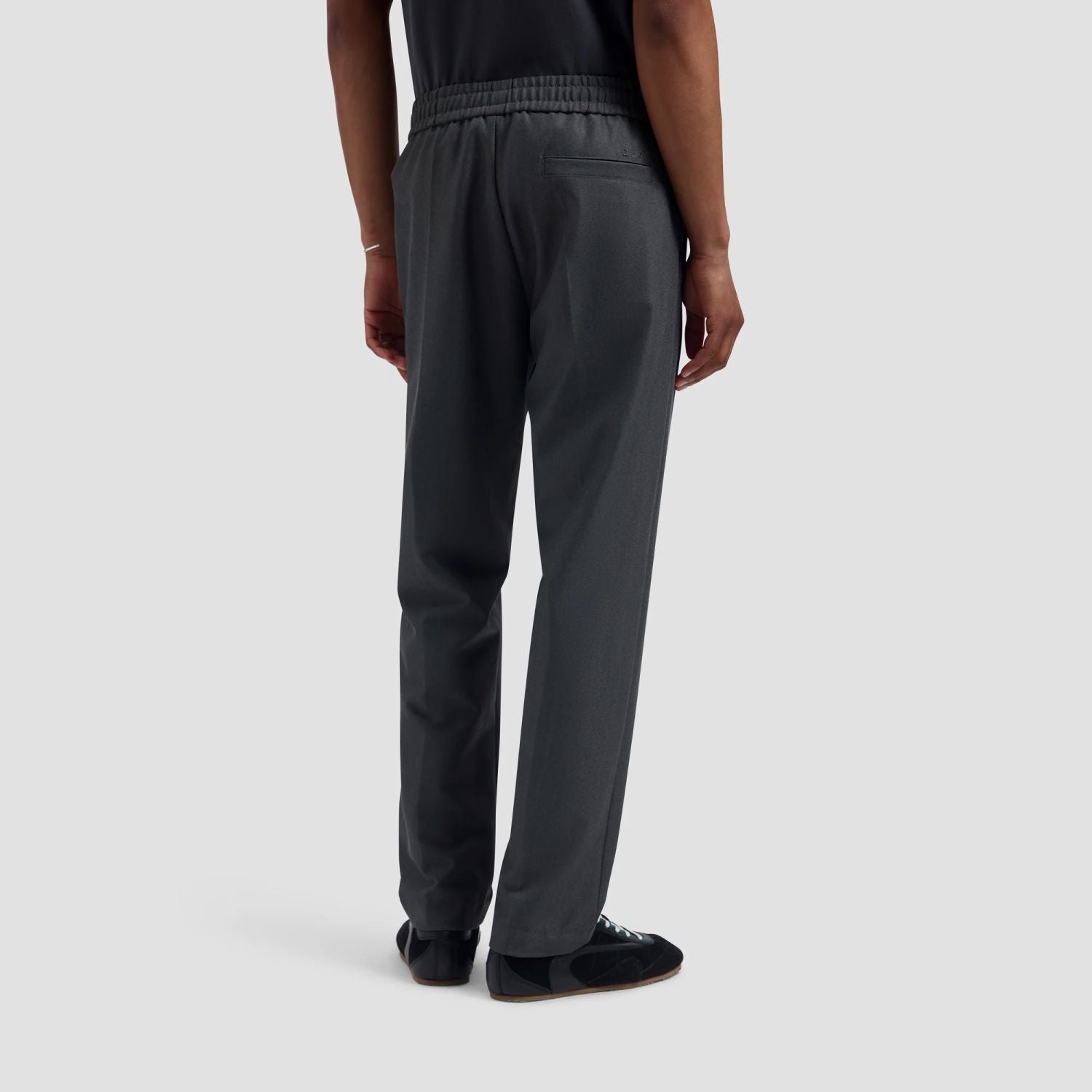 Olaf Slim Elasticated Broek Antraciet