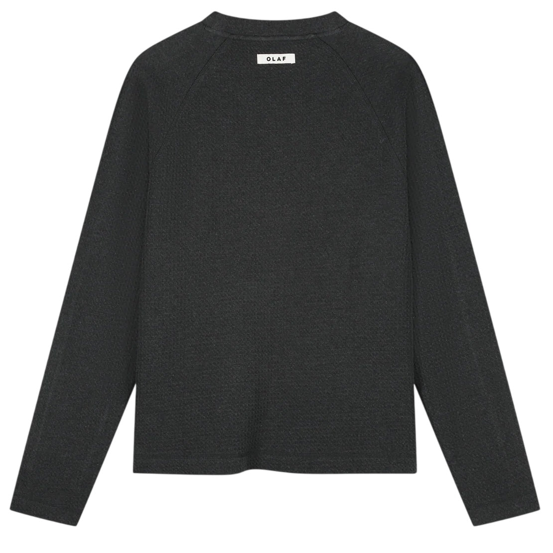 Olaf Waffle Sweater Antraciet