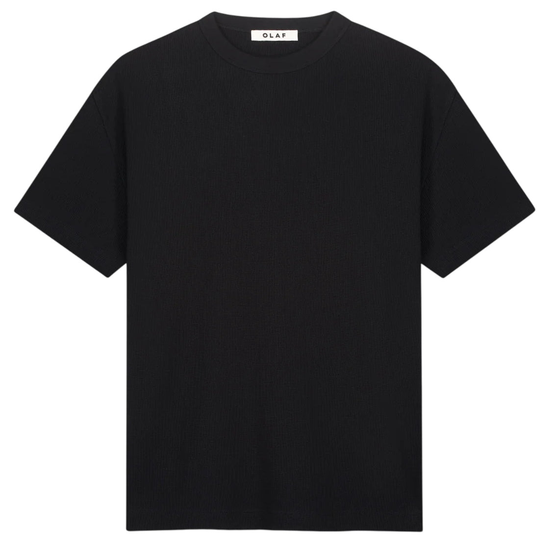 Olaf Waffle T-shirt Zwart