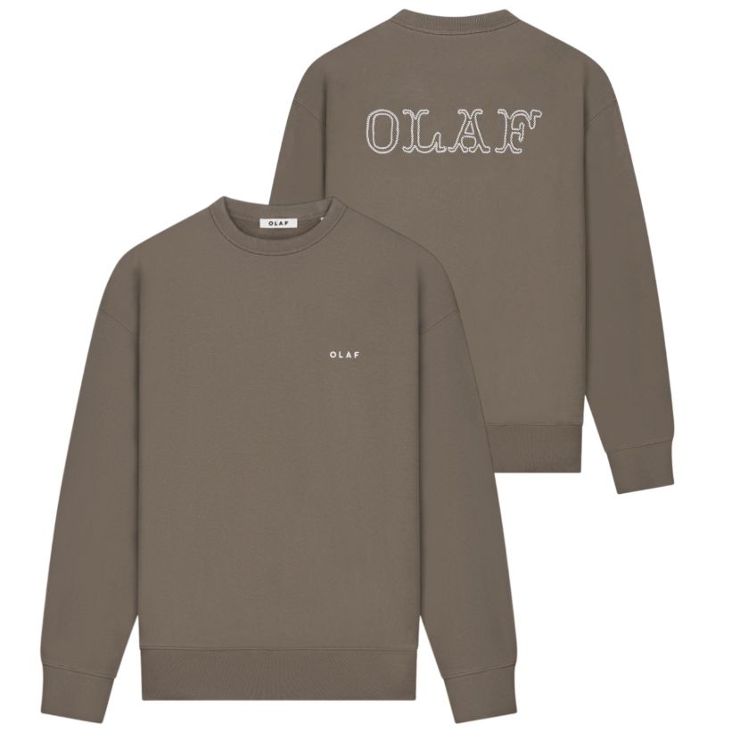 Olaf Western Logo Sweater Bruin