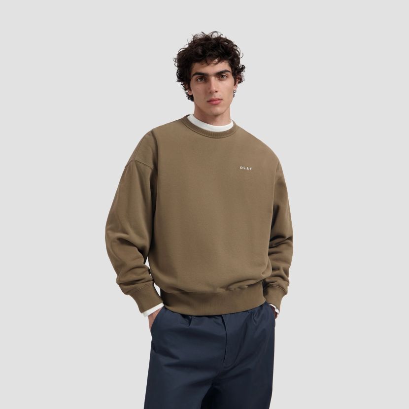 Olaf Western Logo Sweater Bruin