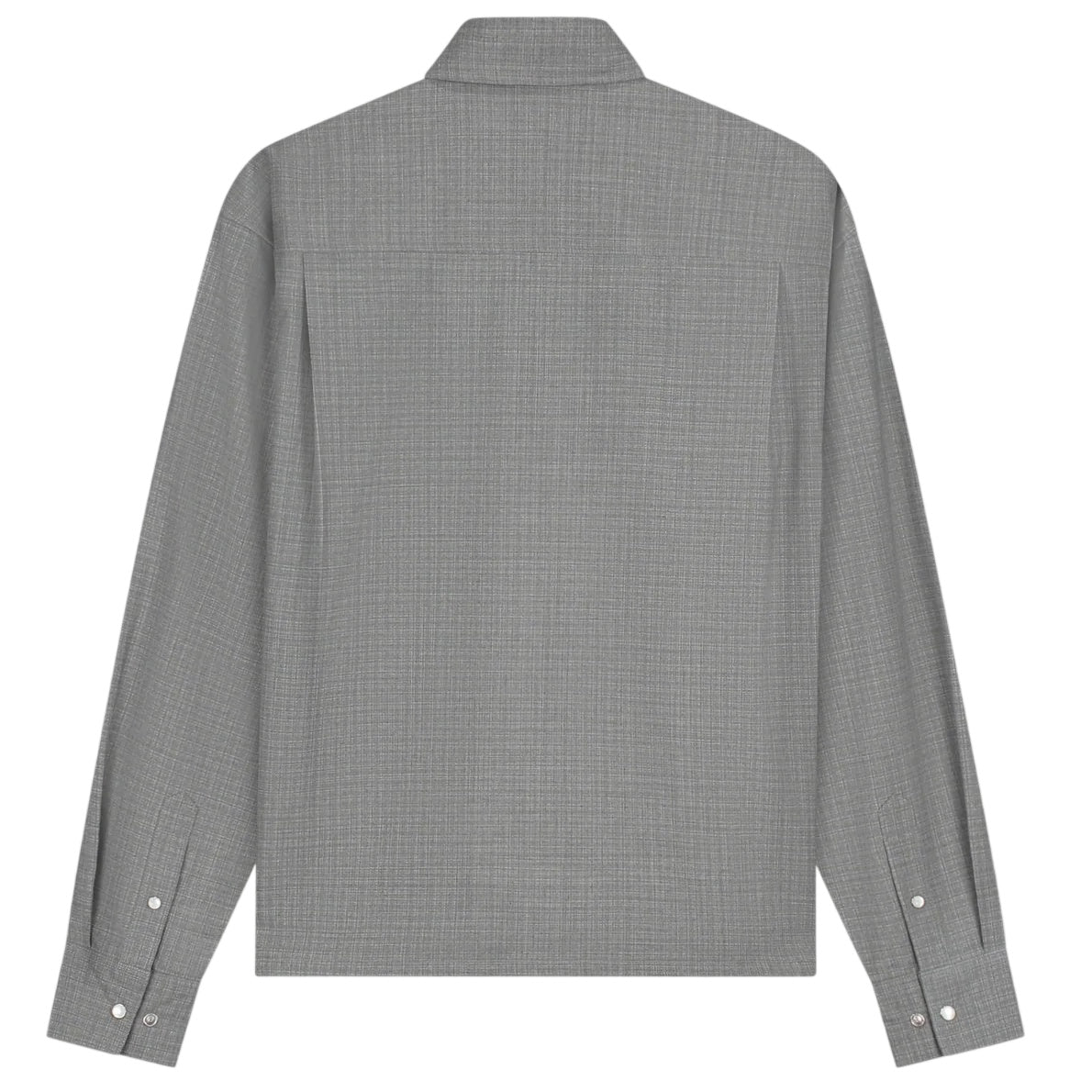 Olaf Wool Boxy Overhemd Grijs