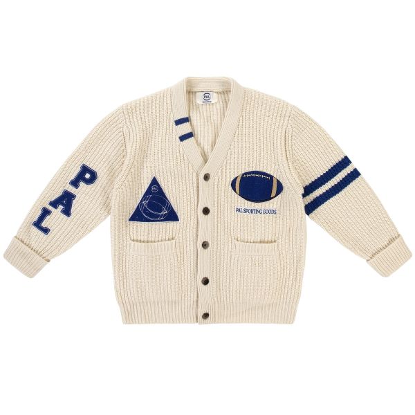 PAL Sporting Goods Frat 3.0 Wool Full Pledge Cardigan Off White