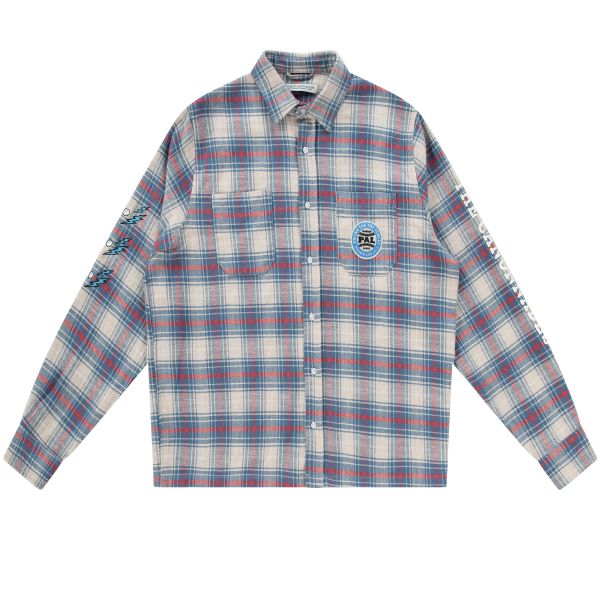 PAL Sporting Goods Swing For The Fences Overhemd Blauw/Off White