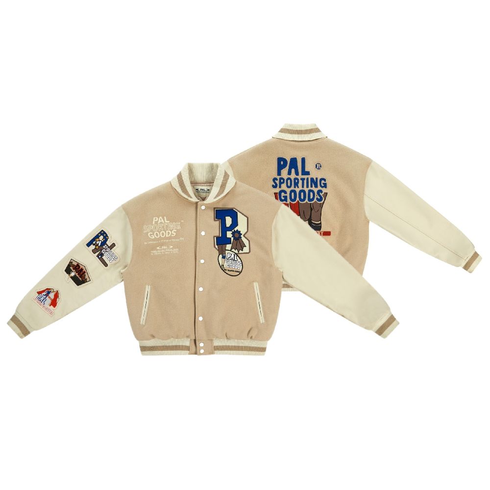 pal sporting goodsrace of the century varsity jack beige