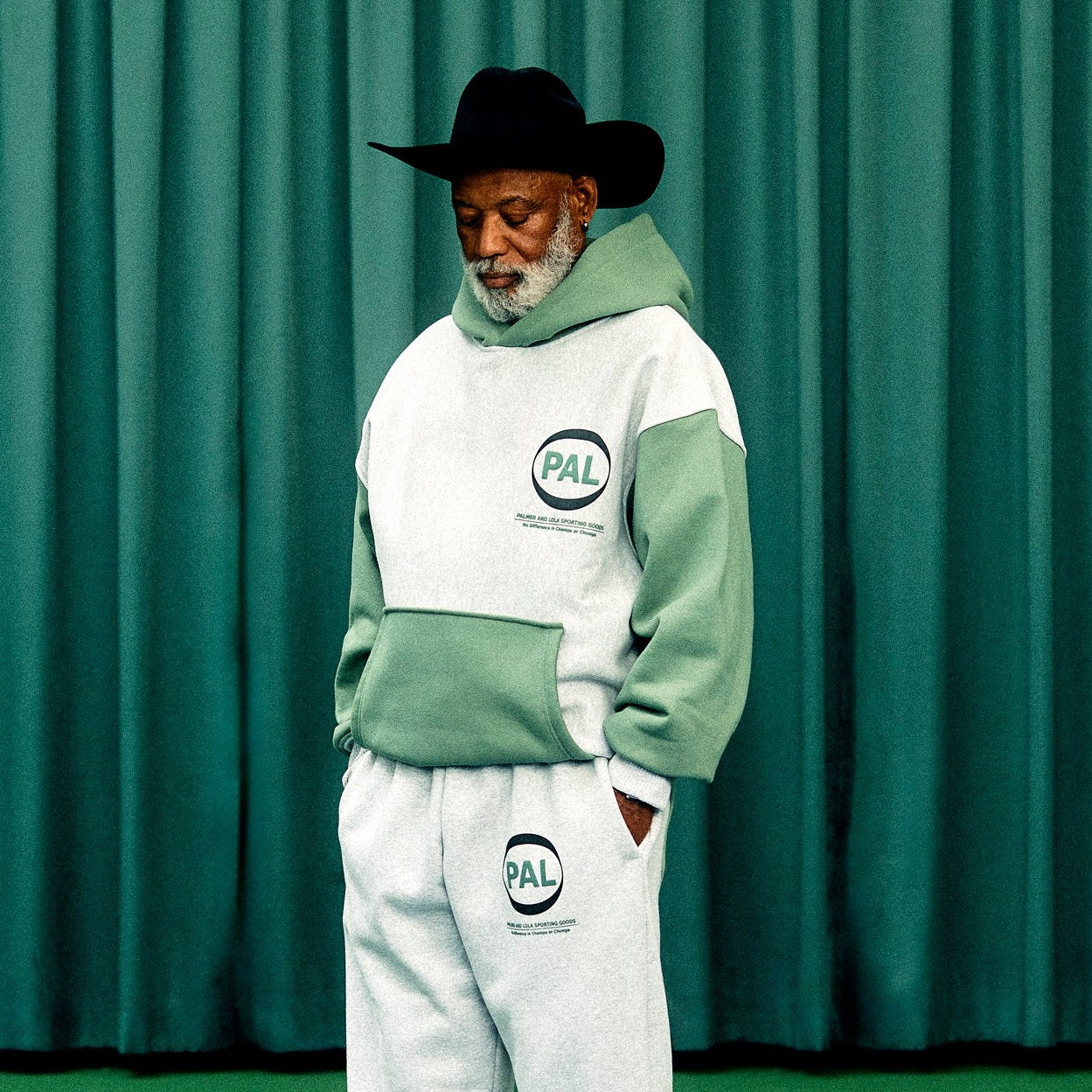 PAL Sporting Goods Pre Game Hoodie Grijs/Groen
