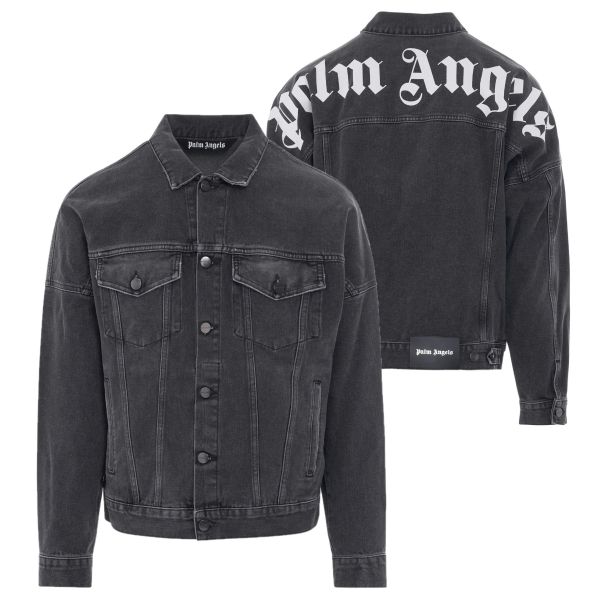 Palm Angels Backlogo Spijkerjas Zwart