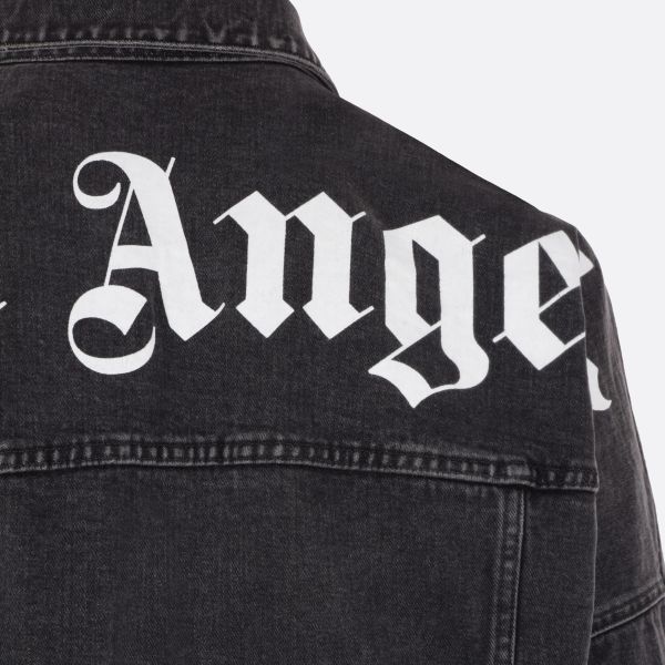 Palm Angels Backlogo Spijkerjas Zwart