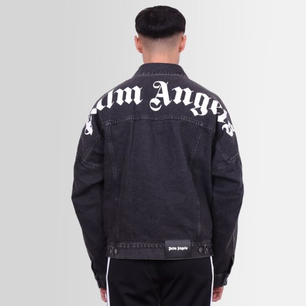 Palm Angels Backlogo Spijkerjas Zwart