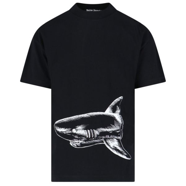 Palm Angels Broken Shark Classic T-shirt Zwart