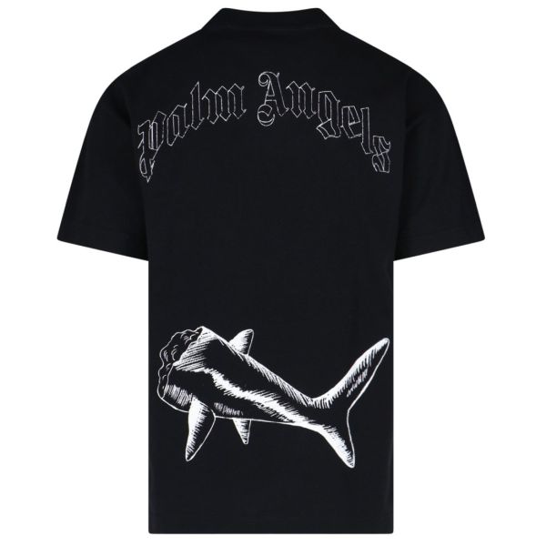 Palm Angels Broken Shark Classic T-shirt Zwart
