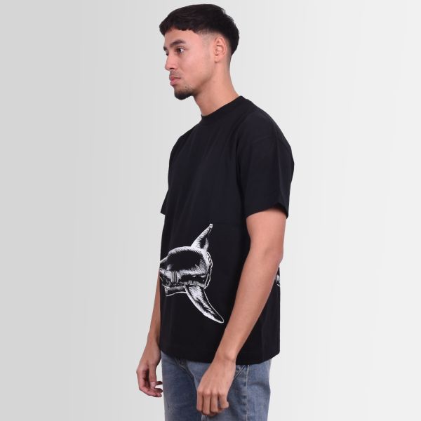 Palm Angels Broken Shark Classic T-shirt Zwart