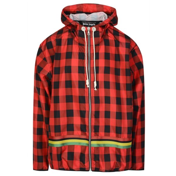 Palm Angels Buffalo Windbreaker Jas Rood