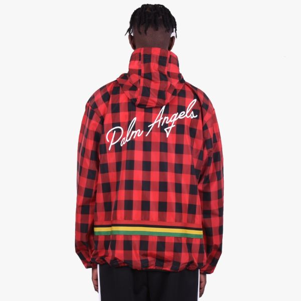 Palm Angels Buffalo Windbreaker Jas Rood