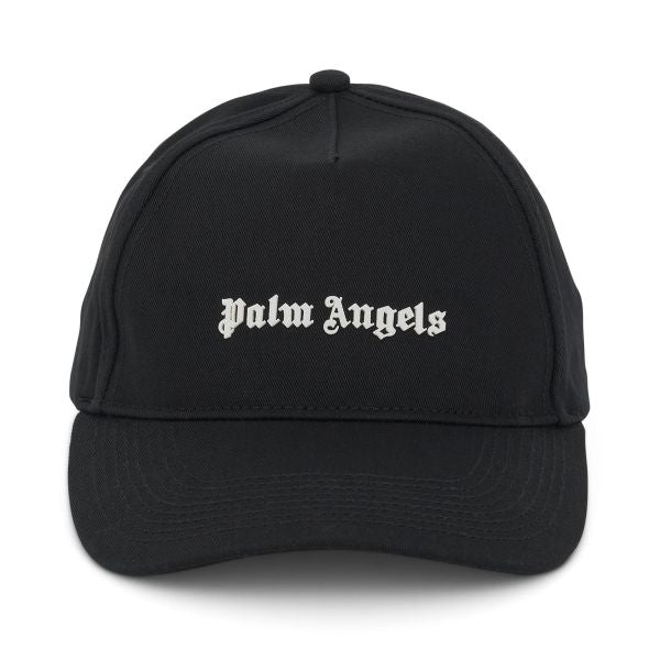 Palm Angels Classic Logo Cap Zwart/Zilver