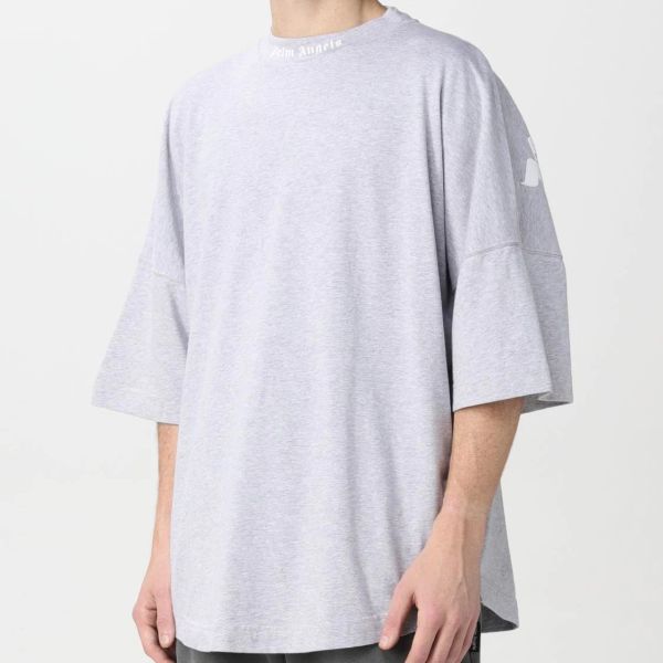 Palm Angels Classic Logo Over T-shirt Grijs