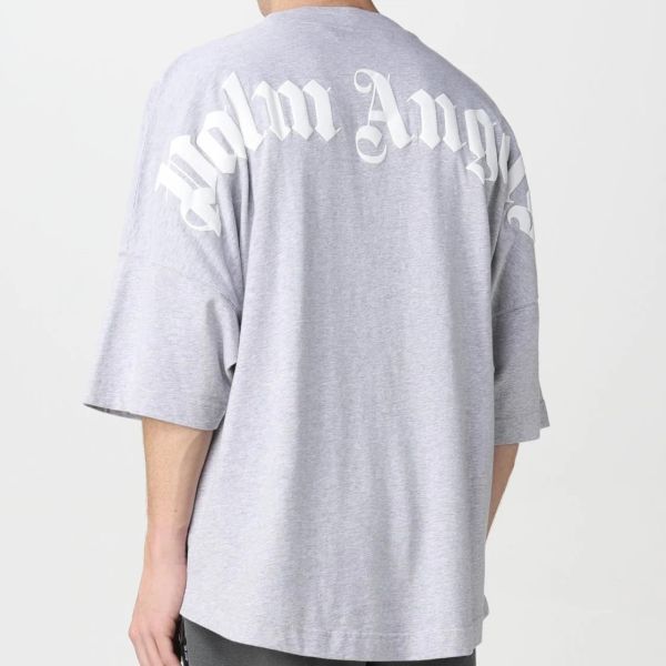 Palm Angels Classic Logo Over T-shirt Grijs