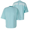 Palm Angels Classic Logo Over T-shirt Licht Blauw