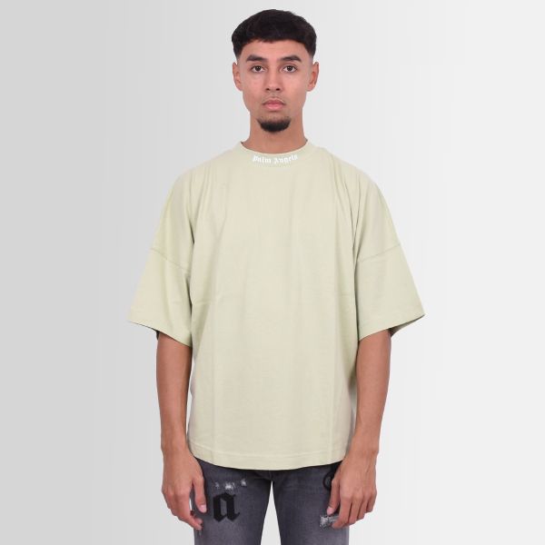 Palm Angels Classic Logo Over T-shirt Licht Groen