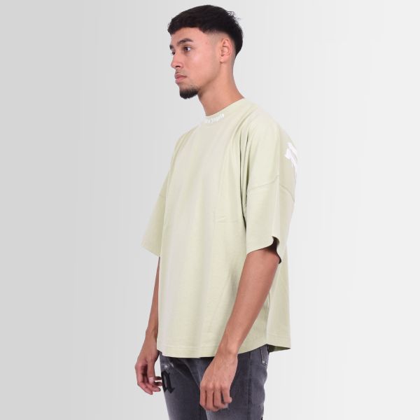 Palm Angels Classic Logo Over T-shirt Licht Groen