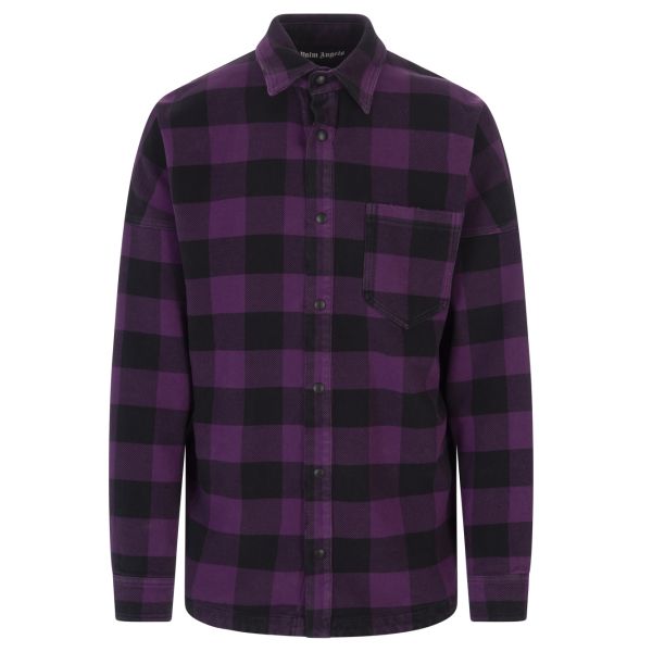 Palm Angels Classic Logo Overshirt Paars