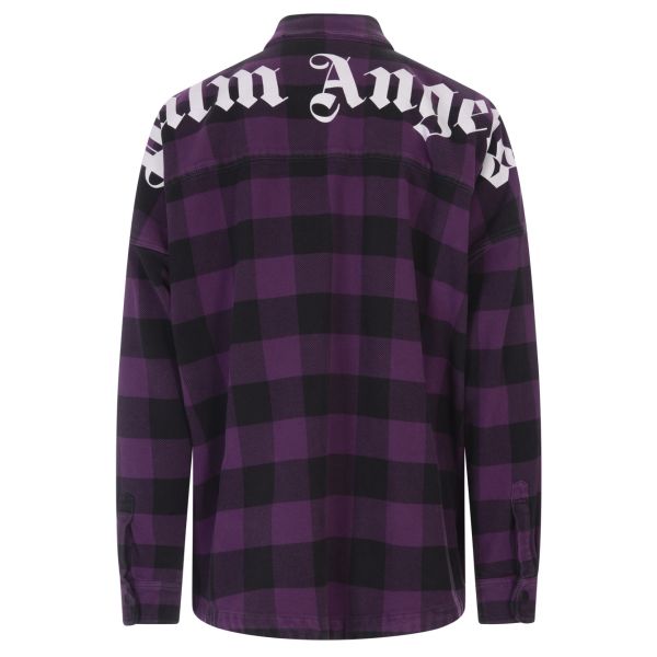 Palm Angels Classic Logo Overshirt Paars