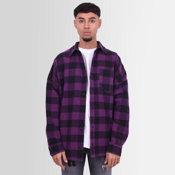 Palm Angels Classic Logo Overshirt Paars