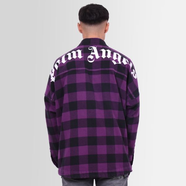 Palm Angels Classic Logo Overshirt Paars