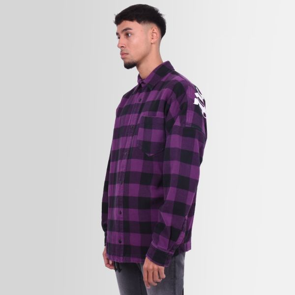 Palm Angels Classic Logo Overshirt Paars