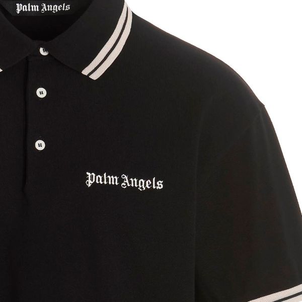 Palm Angels Classic Logo Polo Zwart