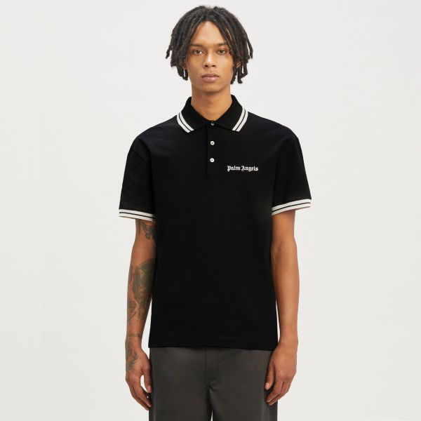 Palm Angels Classic Logo Polo Zwart