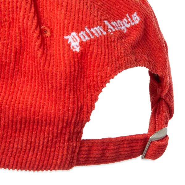 Palm Angels Corduroy Logo Cap Rood