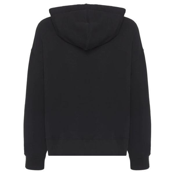 Palm Angels Curved Logo Hoodie Zwart
