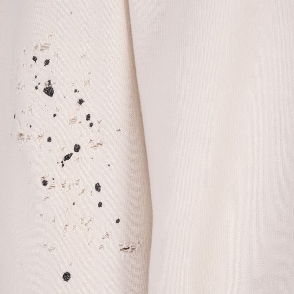 Palm Angels GD Glittered Logo Sweater Off White