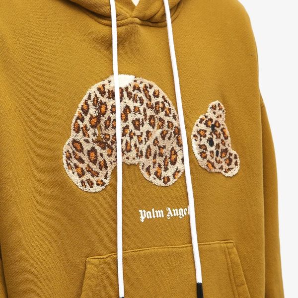 Palm Angels Leopard Bear Hoodie Bruin
