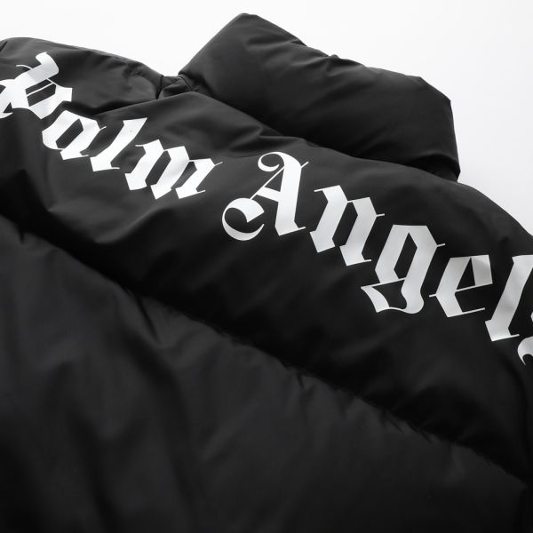 Palm Angels Logo Down Jas Zwart