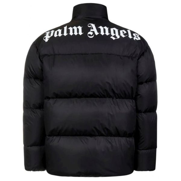 Palm Angels Logo Down Jas Zwart