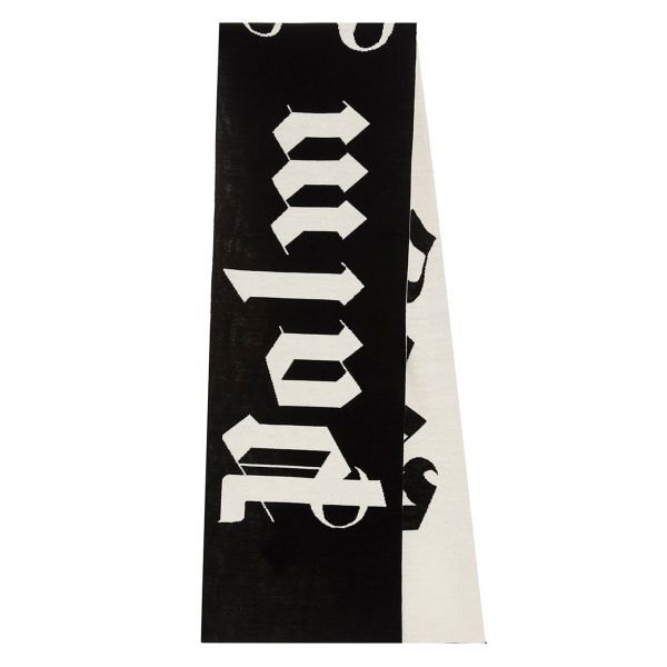 Palm Angels Macro Logo Sjaal Zwart/Wit